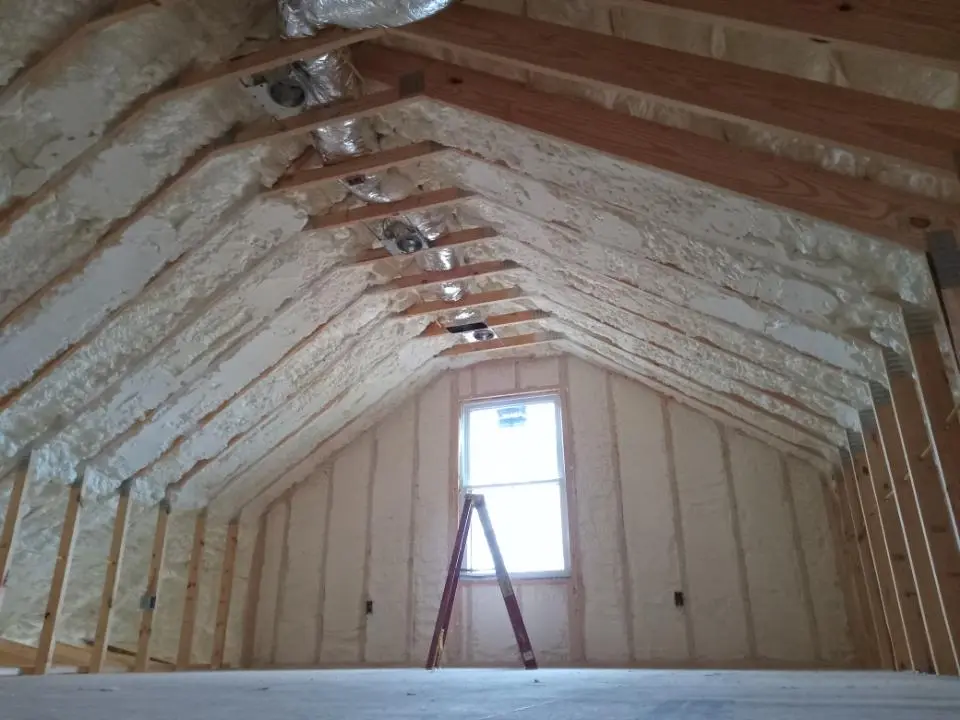 Spray foam roofing application for Crawl Space Insulation project in Warrenville